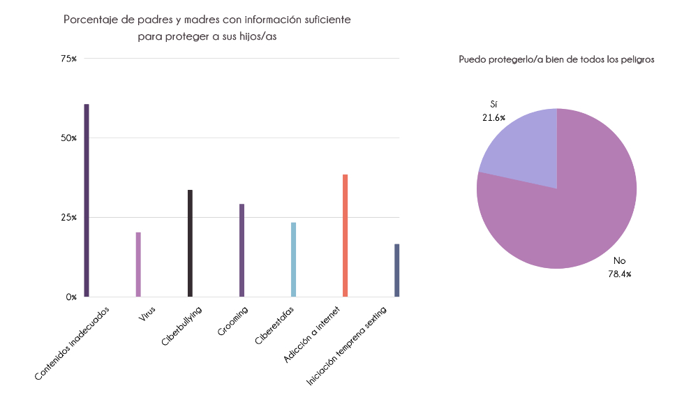 Gráficos peligros internet observatorio Montessori Canela Internacional